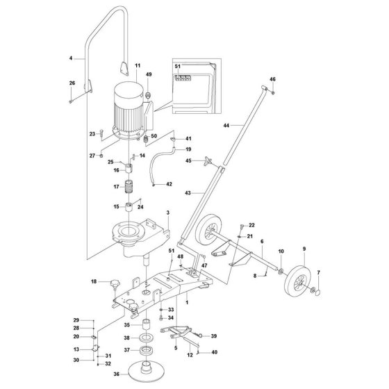 Motor Assembly for Husqvarna