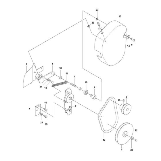 Pulley Assembly for BG 475 Trowel
