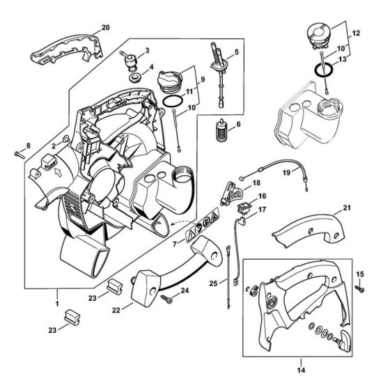 Fan Housing for Stihl BG 85
