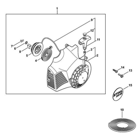 Rewind Starter for Stihl BG 85