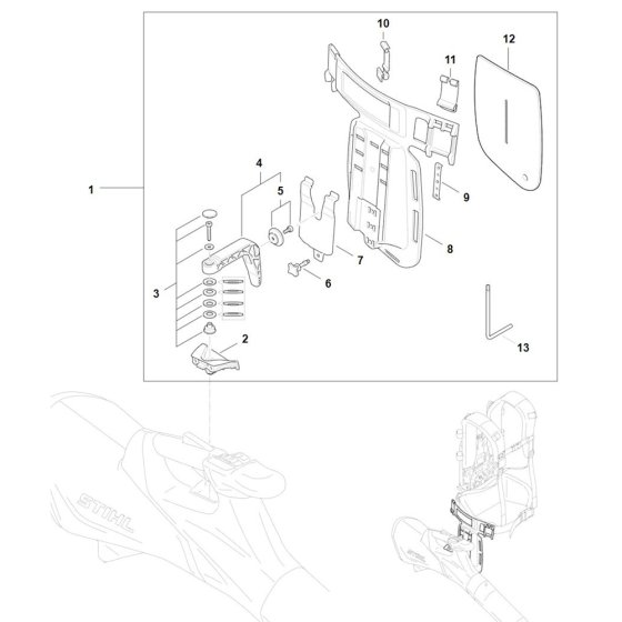 Carrying System for Stihl BGA 200