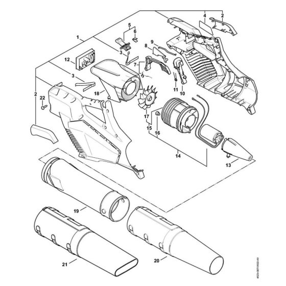 Stihl BGA 57 Spare Parts