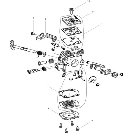 Carburettor Repair Kit for Wacker