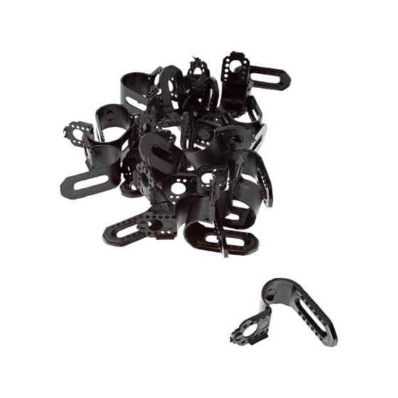 Nylon P Cable Clips (Black) - 4mm to 30mm