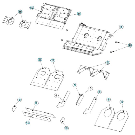 Housing Assembly for BLASTRAC 2-48DS
