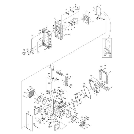 Makita BMR102 Radio Assembly