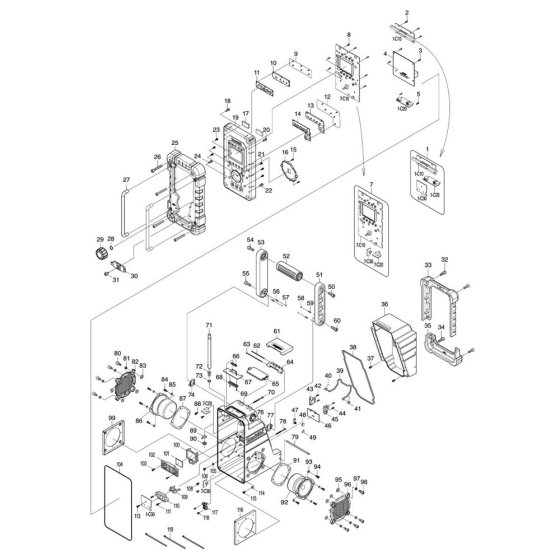Makita BMR103 Radio Assembly