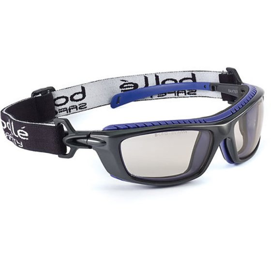 BOLLE Baxter Safety Glasses Wrap Around Frame Platinum Anti-Fog Lens Csp