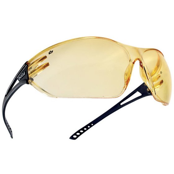 BOLLE Safety Spectacles Slam Polycarbonate Lens Anti-Smoke Anti-Fog Yellow