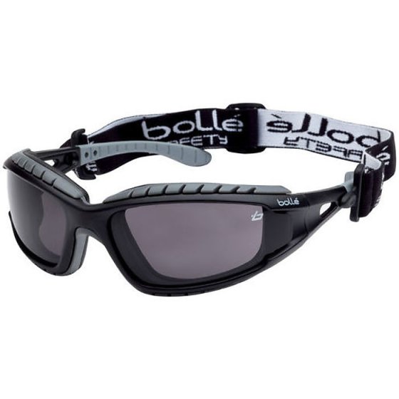 BOLLE Tracker Safety Spectacles Lens Markings: 5-2, 5 1 BT KN CE Smoke
