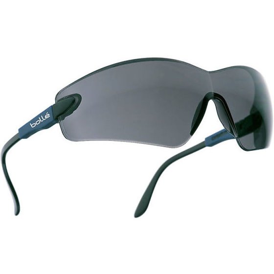 BOLLE Viper Safety Spectacles Blue Nylon Frame with Panoramic Vision Grey