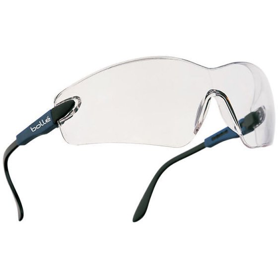 BOLLE Viper Safety Spectacles Blue Nylon Frame with Panoramic Vision Clear