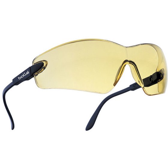 BOLLE Viper Safety Spectacles Blue Nylon Frame with Panoramic Vision Yellow