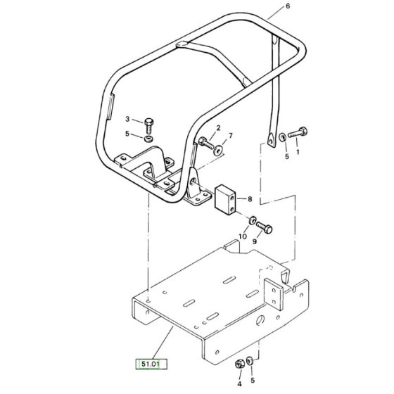 Protection Bow for Bomag BP 15/45