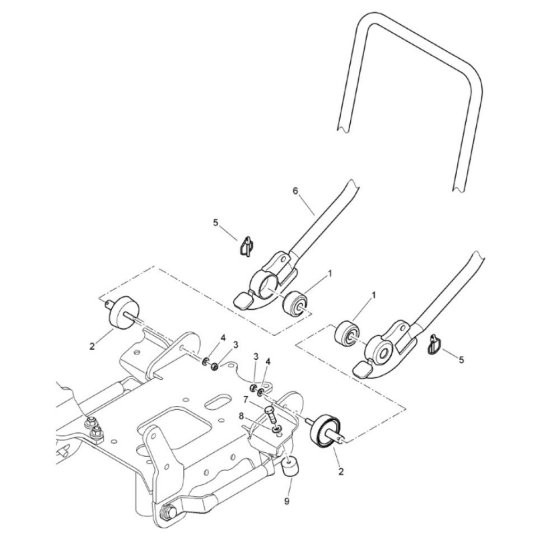 Steering Handle for Bomag BP 12/50 A