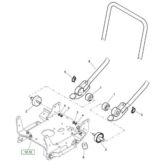 Steering Handle for Bomag BP 20/50 D