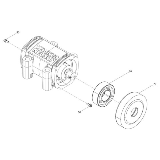 Exciter Assembly for Wacker