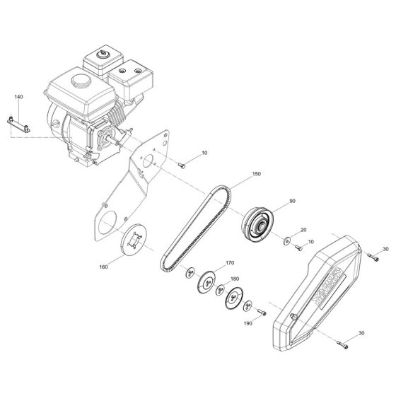 Drive System for Wacker BPS1340A