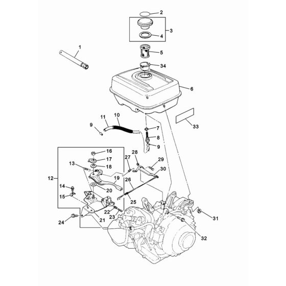 Fuel Tank Assembly for Wacker