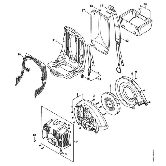 Fan Housing for Stihl BR 450