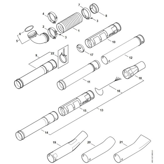 Pleated Hose & Blower Tube