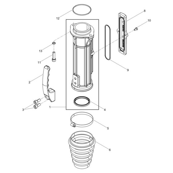 Guiding Cylinder for Wacker BS30