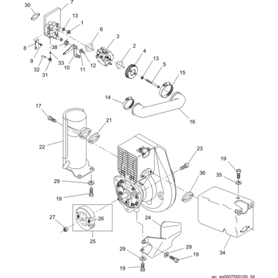 Engine Assembly for Wacker BS500