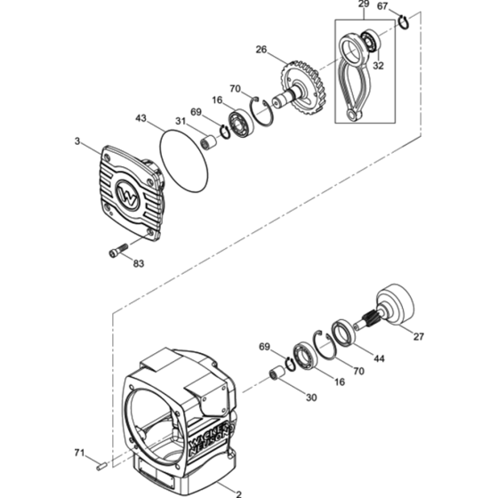 Crankcase Assembly for Wacker Neuson