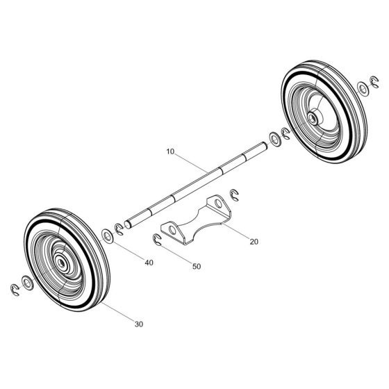 Wheel Assembly for Wacker BS60-2plus