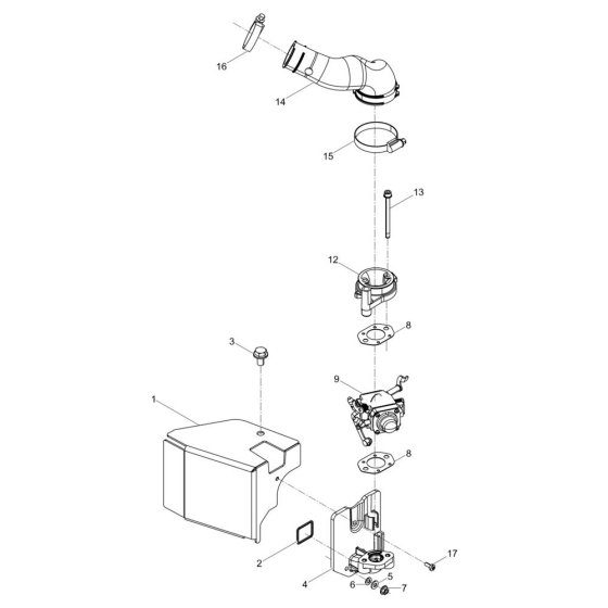 Air Duct Assembly for Wacker BS70-2plus
