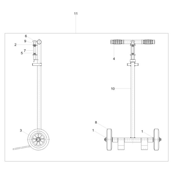 Trolley Assembly for Wacker BS72-4As