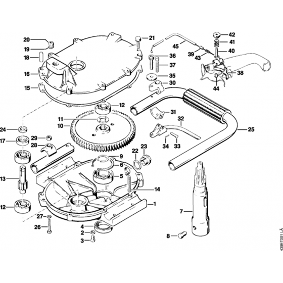 Gear Housing & Handle Frame