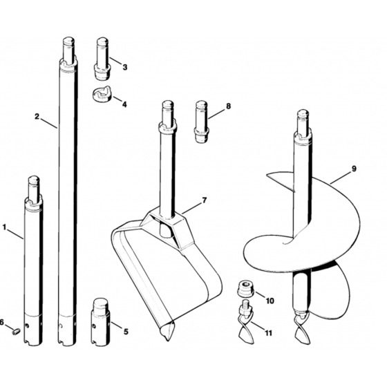 Augers-1 Assembly for Stihl BT360