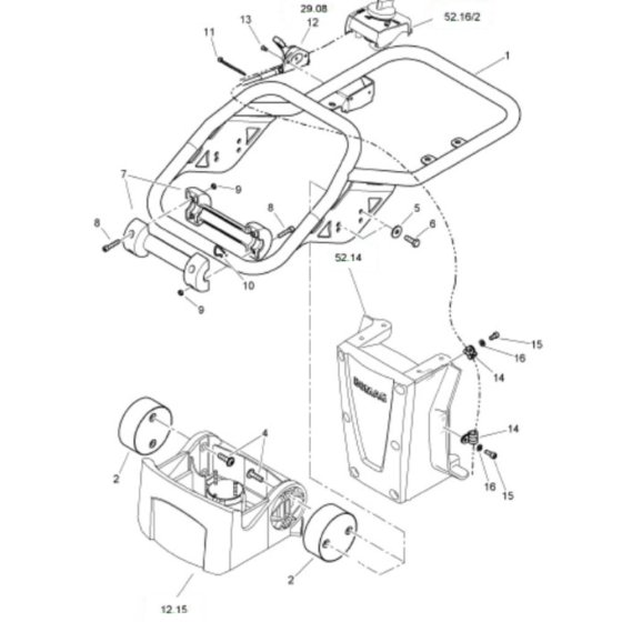 Steering Handle for Bomag BT50