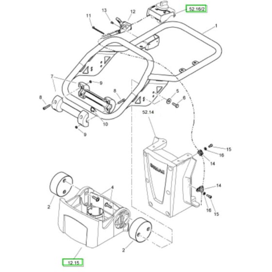 Steering Handle for Bomag BT60