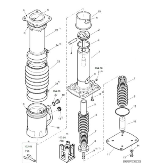 Spring and Guide Unit for BT60