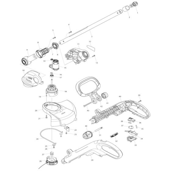 Makita BUR141 Assembly