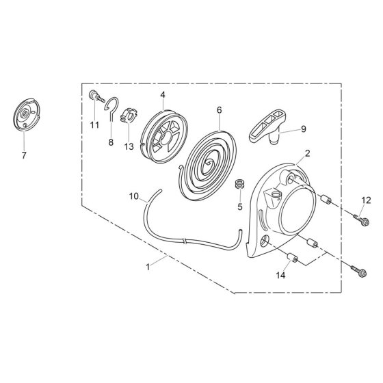 Starter Assembly for Wacker BV35A-P