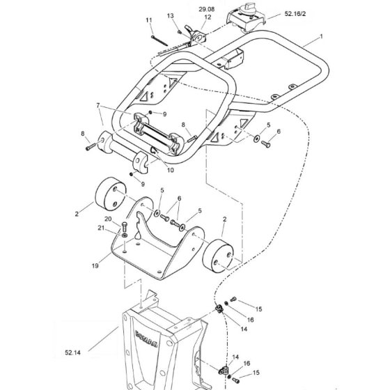 Steering Handle for Bomag BVT65