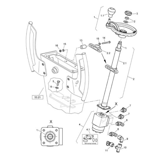 Steering Assembly for Bomag Roller