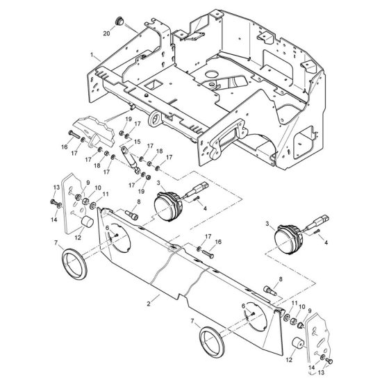 Front Frame Assembly for Bomag Roller