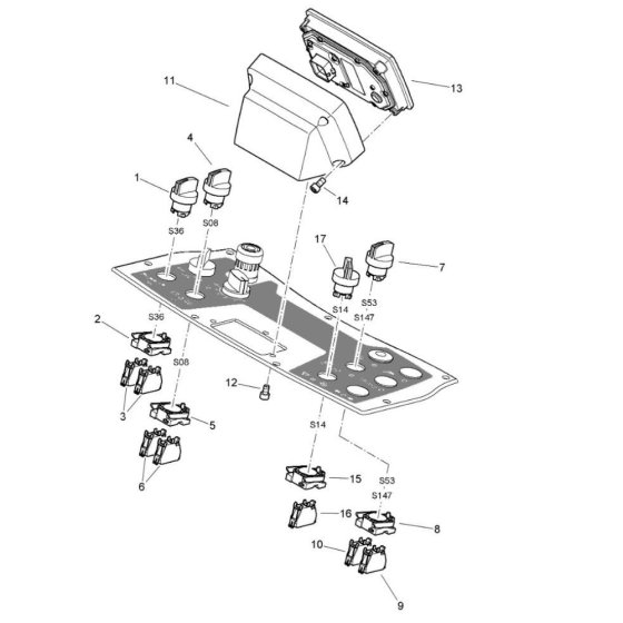 Instruments Assembly for Bomag