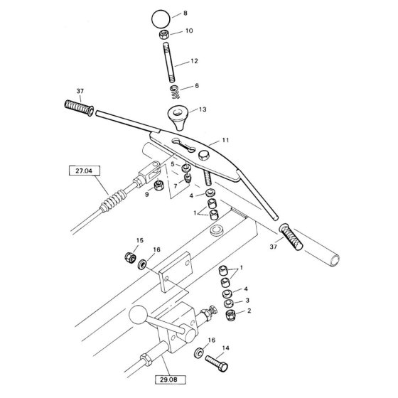 Actuation Assembly for Bomag