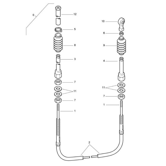 Travel Actuation Cable Assembly