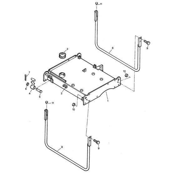 Frame Assembly for Bomag BW 75 E
