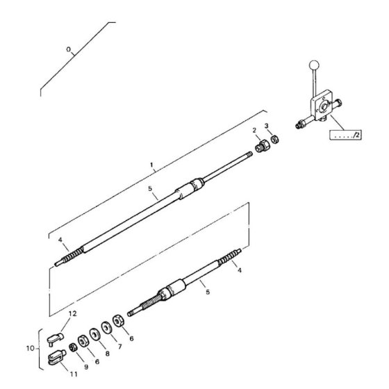 Clutch Cable Assembly for Bomag