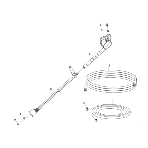 Lance & Hoses for Belle BWX 15/250