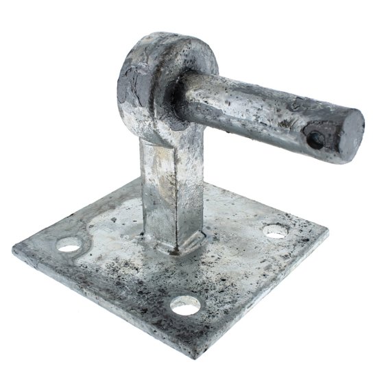 19mm Hooks on 4" x 4" Plates Galv - 153EX019GV