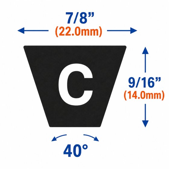 C Smooth Rubber V-Belts
