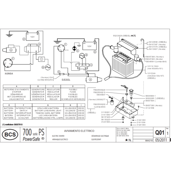 Electric Starter for Camon C13